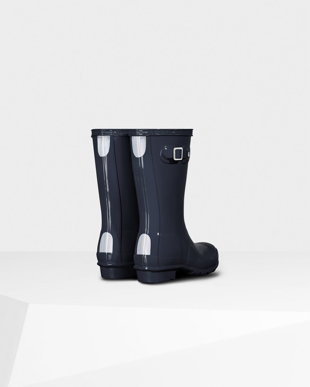 Kids Hunter Original Big Gloss | Rain Boots Navy | NZ-92507-SKQT